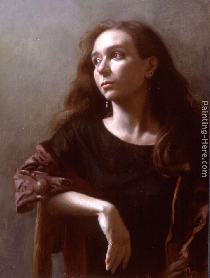 Portrait of Marla painting - Maureen Hyde Portrait of Marla art painting